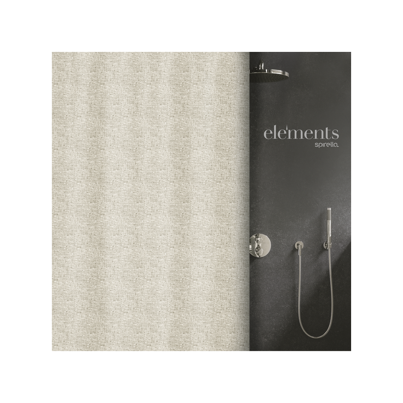 Elements by Spirella Duschvorhang Polyester ILO 120x200cm Beige Spirella