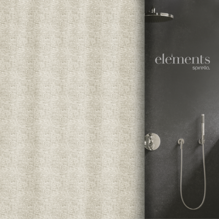 Elements by Spirella Shower curtain Polyester ILO 180x200cm Beige Spirella
