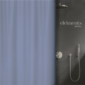 rideau de douche Polyester PURE 240x200cm Bleu Elements by Spirella Spirella