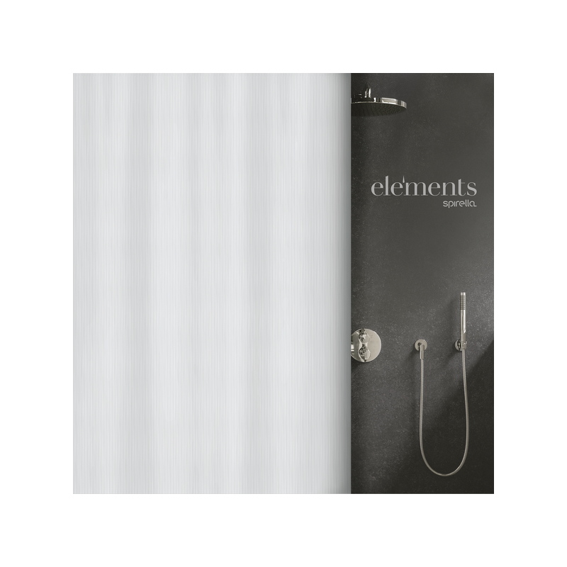 Elements by Spirella Cortina de ducha Poliéster MERA 120x200 cm Blanco Spirella