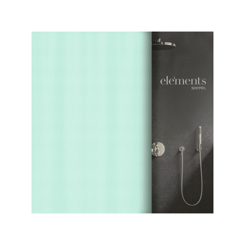 spirella rideau de douche Polyester MERA 180x200cm Bleu Elements by Spirella