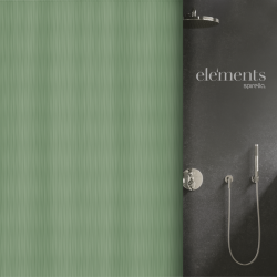 Elements by Spirella Shower curtain Polyester MERA 180x200cm Green Spirella