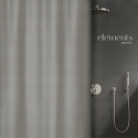 Elements by Spirella Shower curtain Polyester MERA 180x200cm Gray Spirella