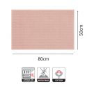 Tapis de bain Coton ADA 50x80cm Rose Pastel Spirella Spirella