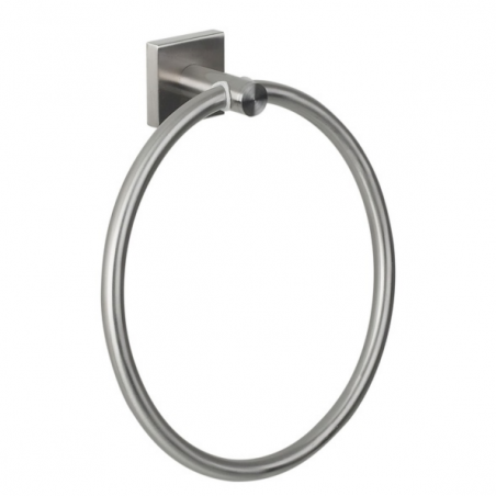Anneau Porte serviettes mural Inox NYOSTEEL Brossé Spirella