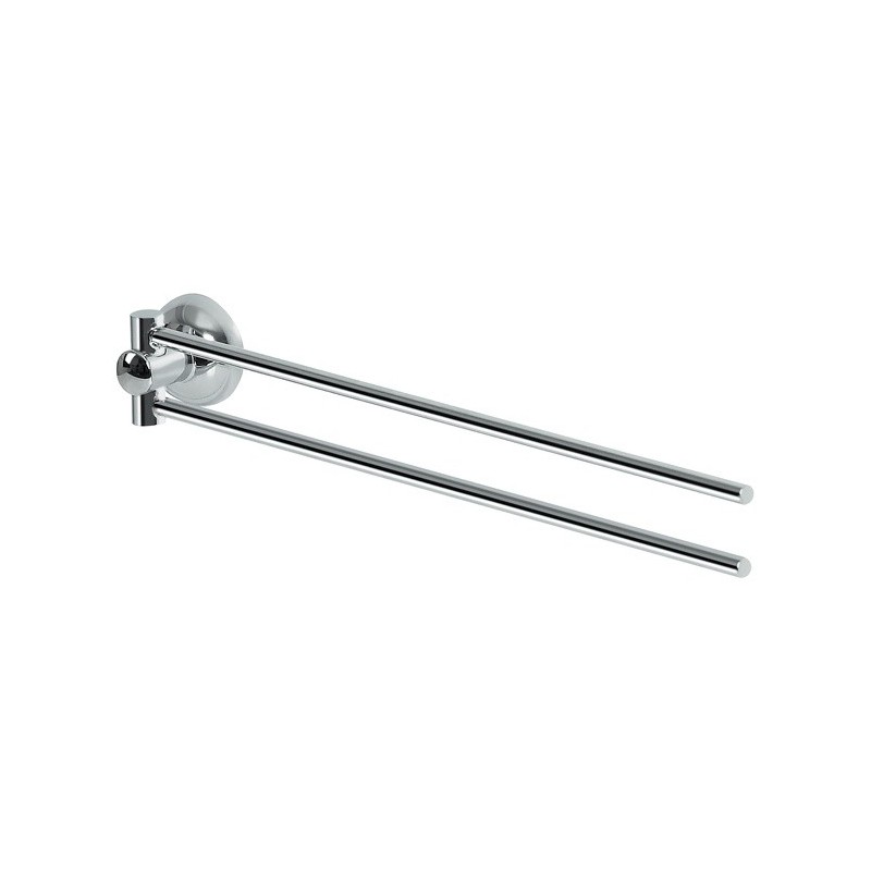 Toallero doble de pared Acero COUNTRYSIDE Cromo Spirella