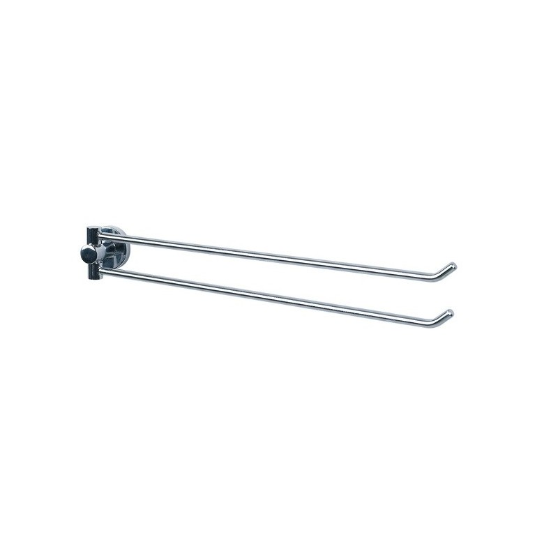 Double wall-mounted towel rack Steel ATLANTIC Chrome Spirella