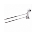 Porte serviettes double mural en Inox SUMBA Chromé MSV