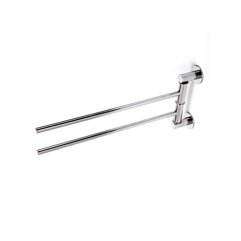 Porte serviettes double mural en Inox SUMBA Chromé MSV