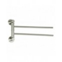 Porte serviettes mural double Inox SIWA Brossé MSV
