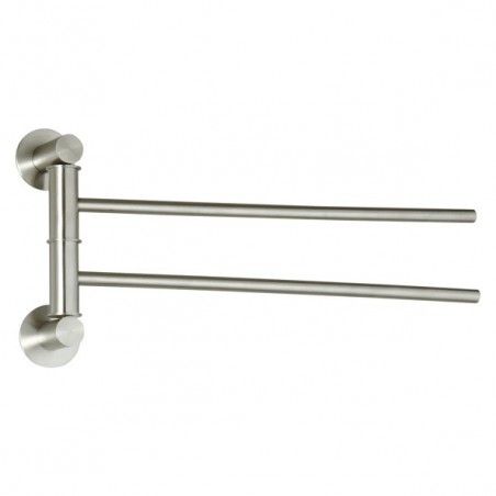 Porte serviettes mural double Inox SIWA Brossé MSV