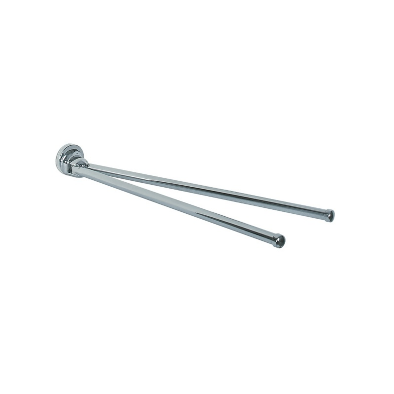 Double wall-mounted towel rack Steel LAGUNE Chrome Spirella