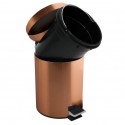 MSV Badezimmer Treteimer HANS Steel 3L Kupferoptik