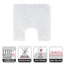 Alfombra de baño de microfibra HIGHLAND 55x55cm Blanco Spirella