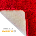 Alfombra de baño de microfibra HIGHLAND 70x120cm Rojo Spirella