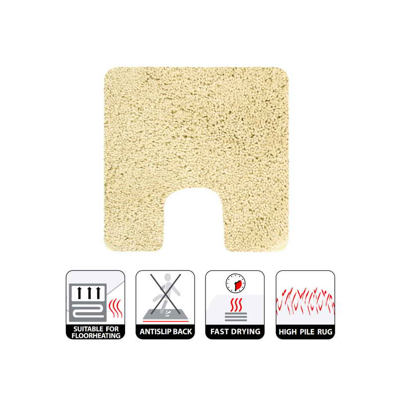 Tapis de bain Microfibre HIGHLAND 55x55cm Jaune clair Spirella