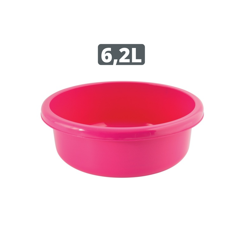 Round Washing Basin 6.2L Fuschia MSV