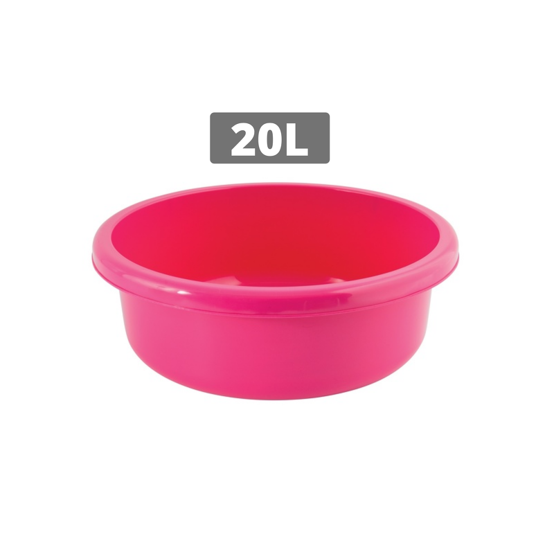 Round Washing Basin 20L Fuschia MSV