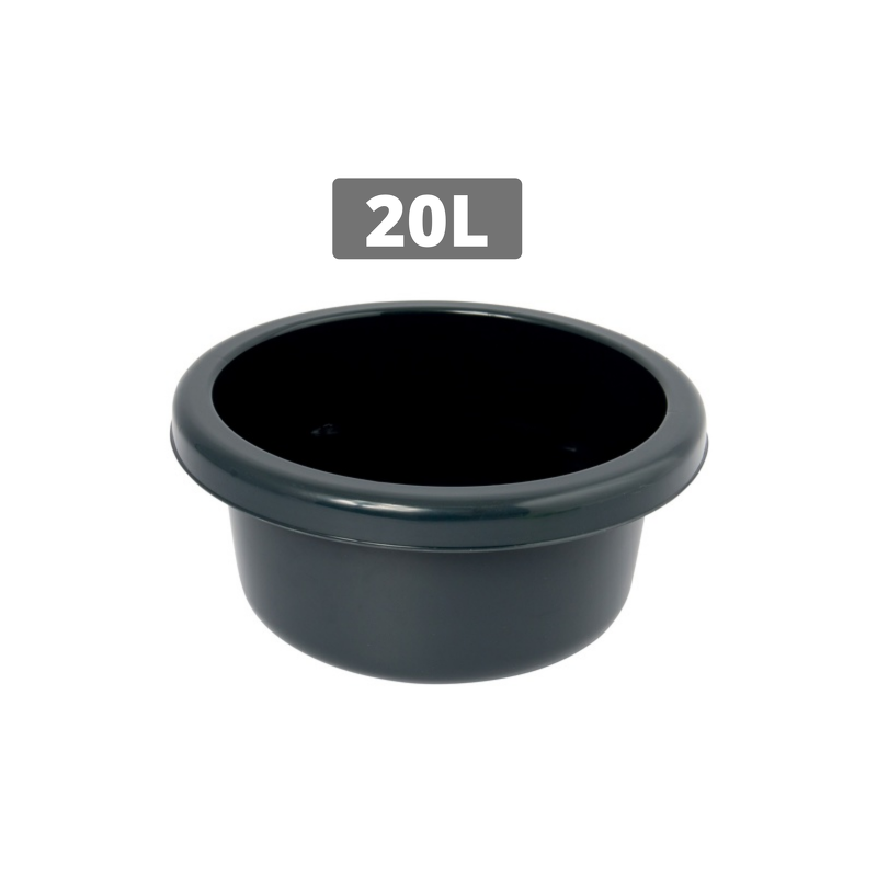 Round Washing Basin 20L Gray MSV
