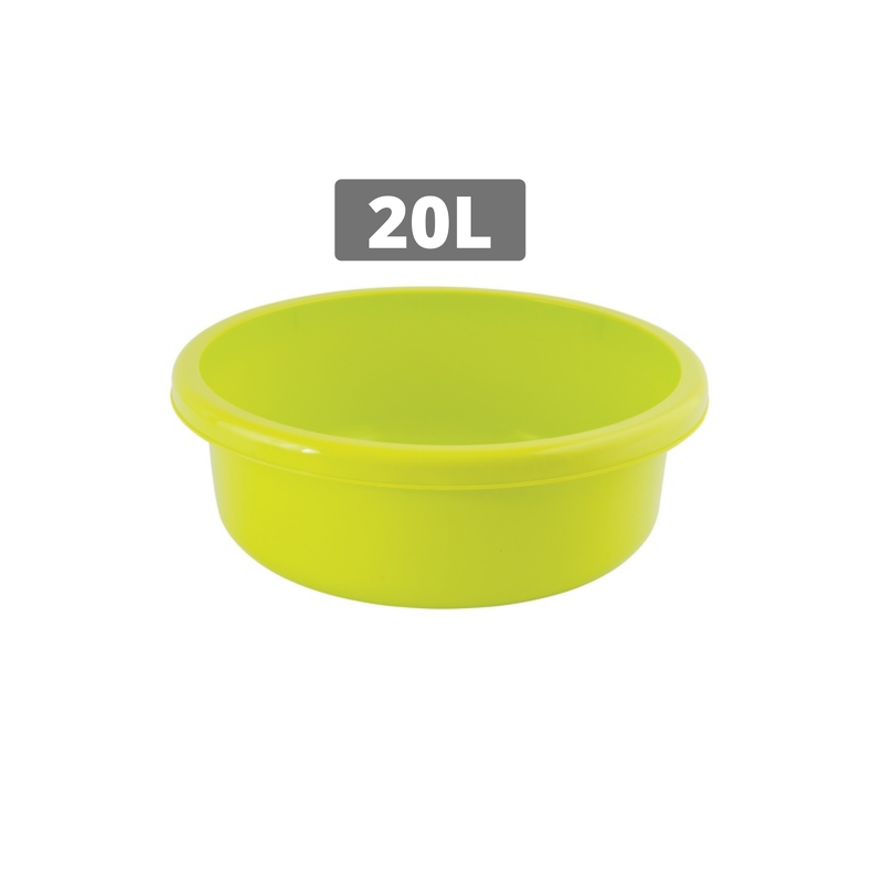 Round Washing Basin 20L Green MSV