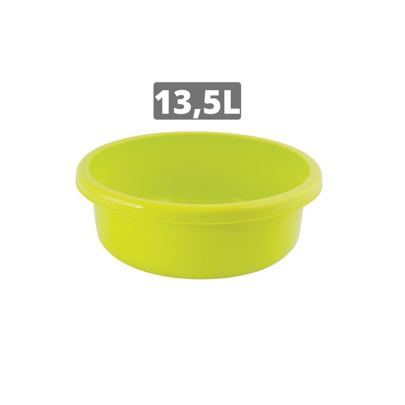 Round Washing Basin 13.5L Green MSV