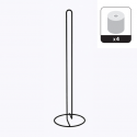 Toilet roll holder on foot STOCK Steel Matt black Spirella