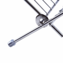MSV Folding dish Drainer with Purple Chrome Steel Tray