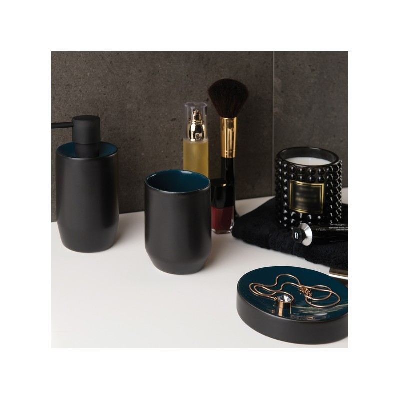 Gobelet Céramique JARO Noir Petrole Spirella