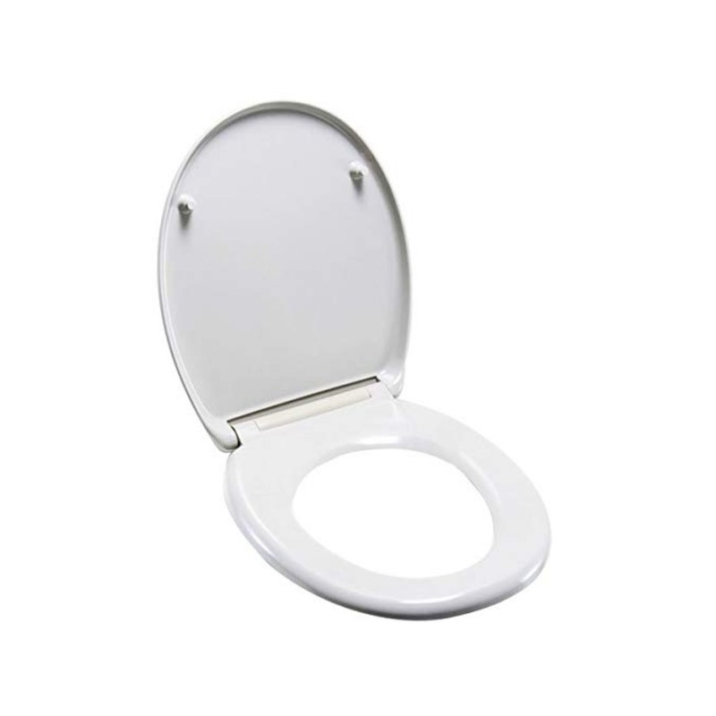 Toilet seat HARRY White -  Zinc Hinges Spirella