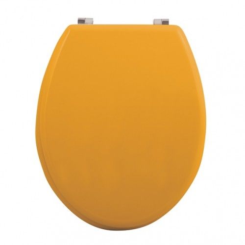 Copriwater WC in MDF CLÉO Zafferano opaco - Cerniere in acciaio inox MSV
