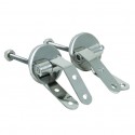 MSV Abattant WC MDF CLEO Argent - Charnières Inox