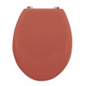 Toilet seat MDF CLÉO Matt Terracotta - stainless steel hinges MSV