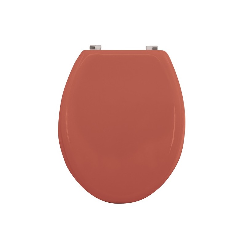 Tapa de inodoro CLÉO Terracota Mate MDF - Bisagras de acero inoxidable MSV