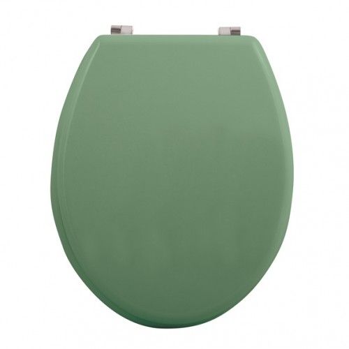 Copriwater WC CLÉO MDF Verde Basilico Opaco - Cerniere in acciaio inox MSV