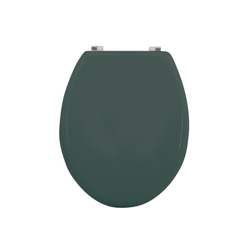 Asiento WC CLÉO MDF Verde Oscuro Mate - Bisagras Acero Inoxidable MSV