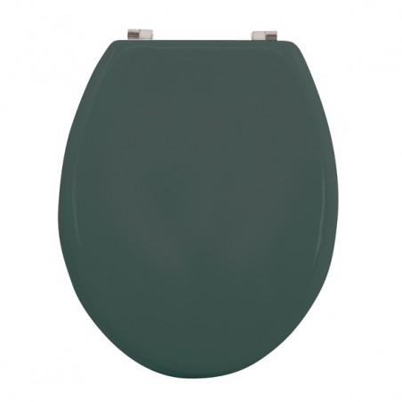 Copriwater WC CLÉO in MDF verde scuro opaco - Cerniere in acciaio inossidabile MSV