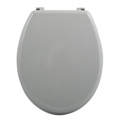 Asiento WC CLÉO MDF gris - Bisagras acero inoxidable MSV