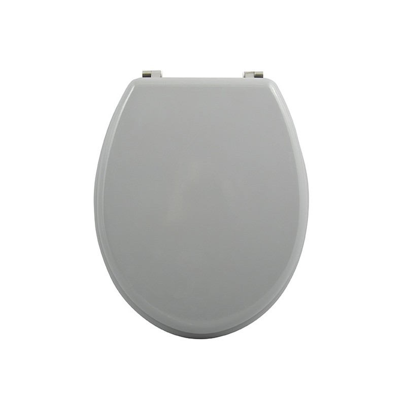 MSV WC-Sitz MDF CLÉO Grau - Edelstahlscharniere