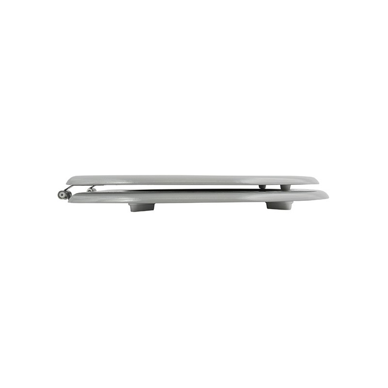 Asiento WC CLÉO MDF gris - Bisagras acero inoxidable MSV