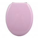 Abattant wc MDF CLEO Rose Poudré - Charnières Inox MSV