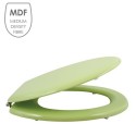 Asiento WC CLÉO MDF Verde Almendra - Bisagras Acero Inoxidable MSV