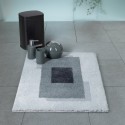 Alfombra de baño de poliéster ANELA 60x90cm Gris Spirella