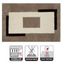 Polyester bath mat ANELA 60x90cm Brown Spirella