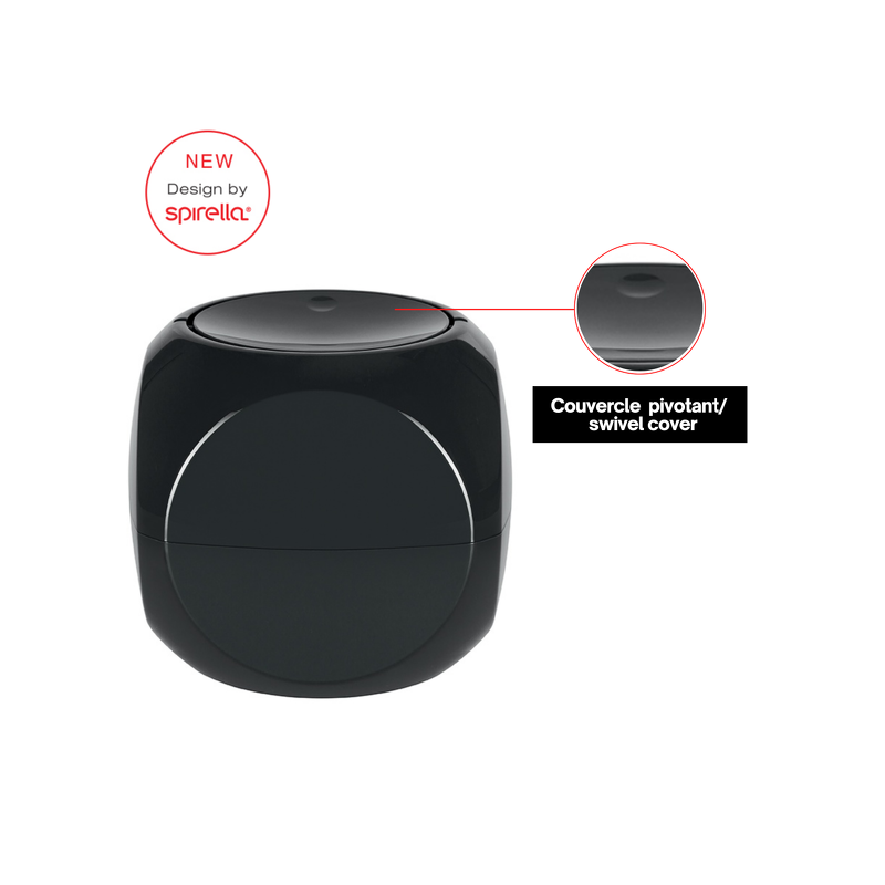 rocking bin PP DICE 1L Black Spirella