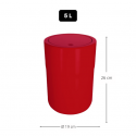 Poubelle à  bascule COCCO 5L Rouge Spirella