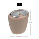 Poubelle à  bascule Polyresine ETNA 7L Beige Bahamas Spirella