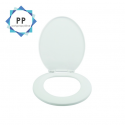 Sedile WC in PP bianco - cerniere PS MSV