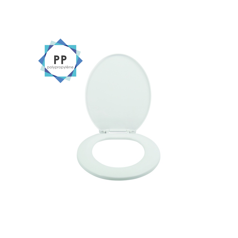 Sedile WC in PP bianco - cerniere PS MSV