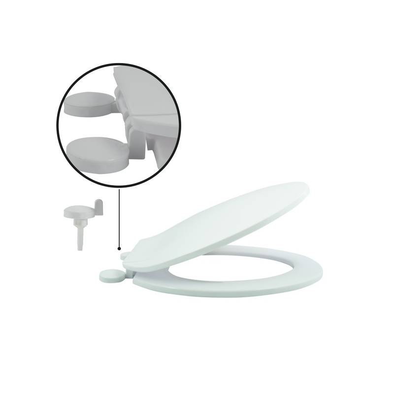 Sedile WC in PP bianco - cerniere PS MSV