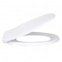 Asiento de Inodoro Termo Duro Blanco - Bisagras de Acero Inoxidable MSV